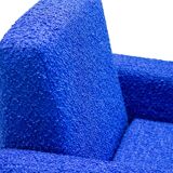 Electric blue armchair
