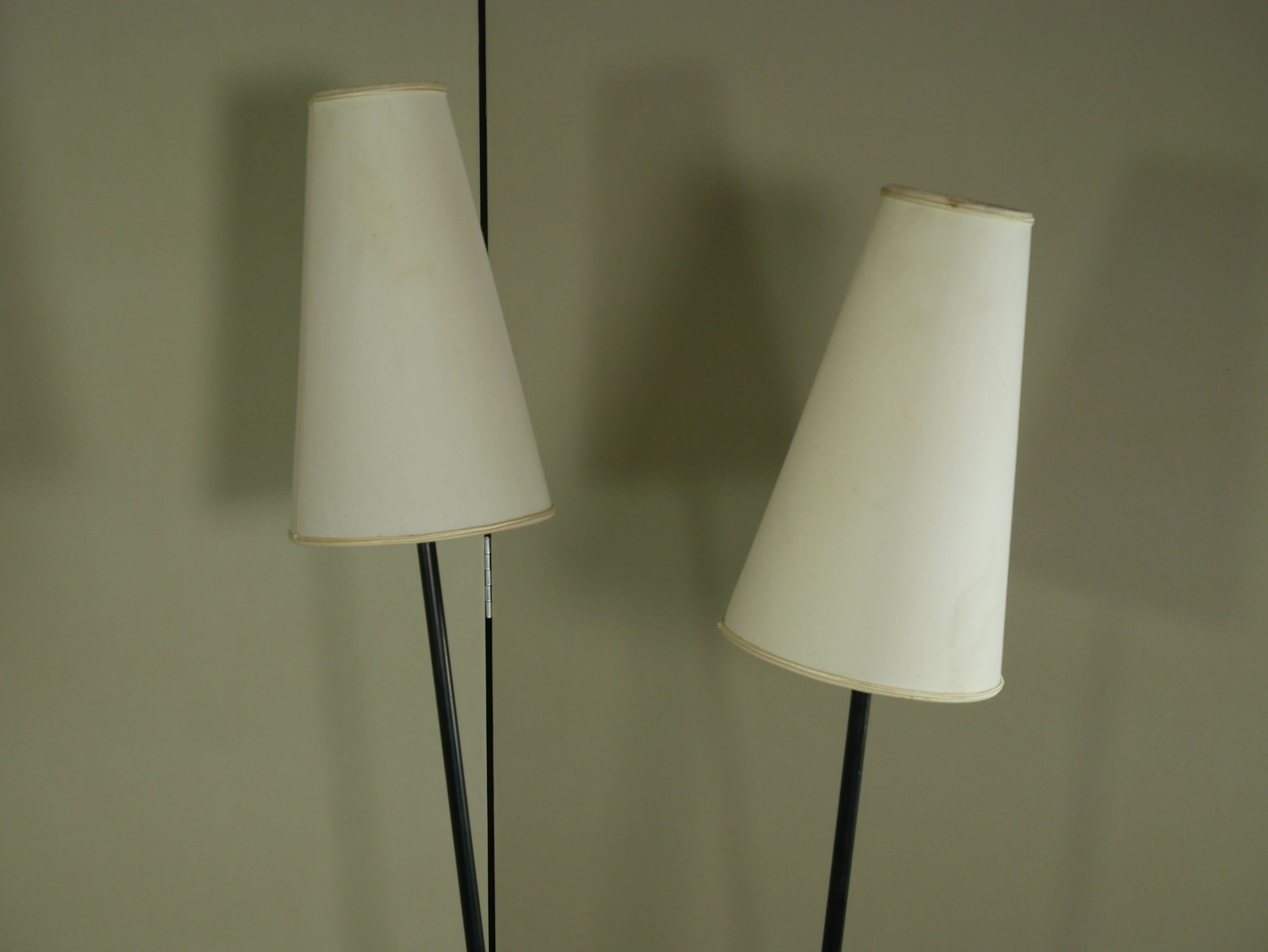 50's double floor lamp