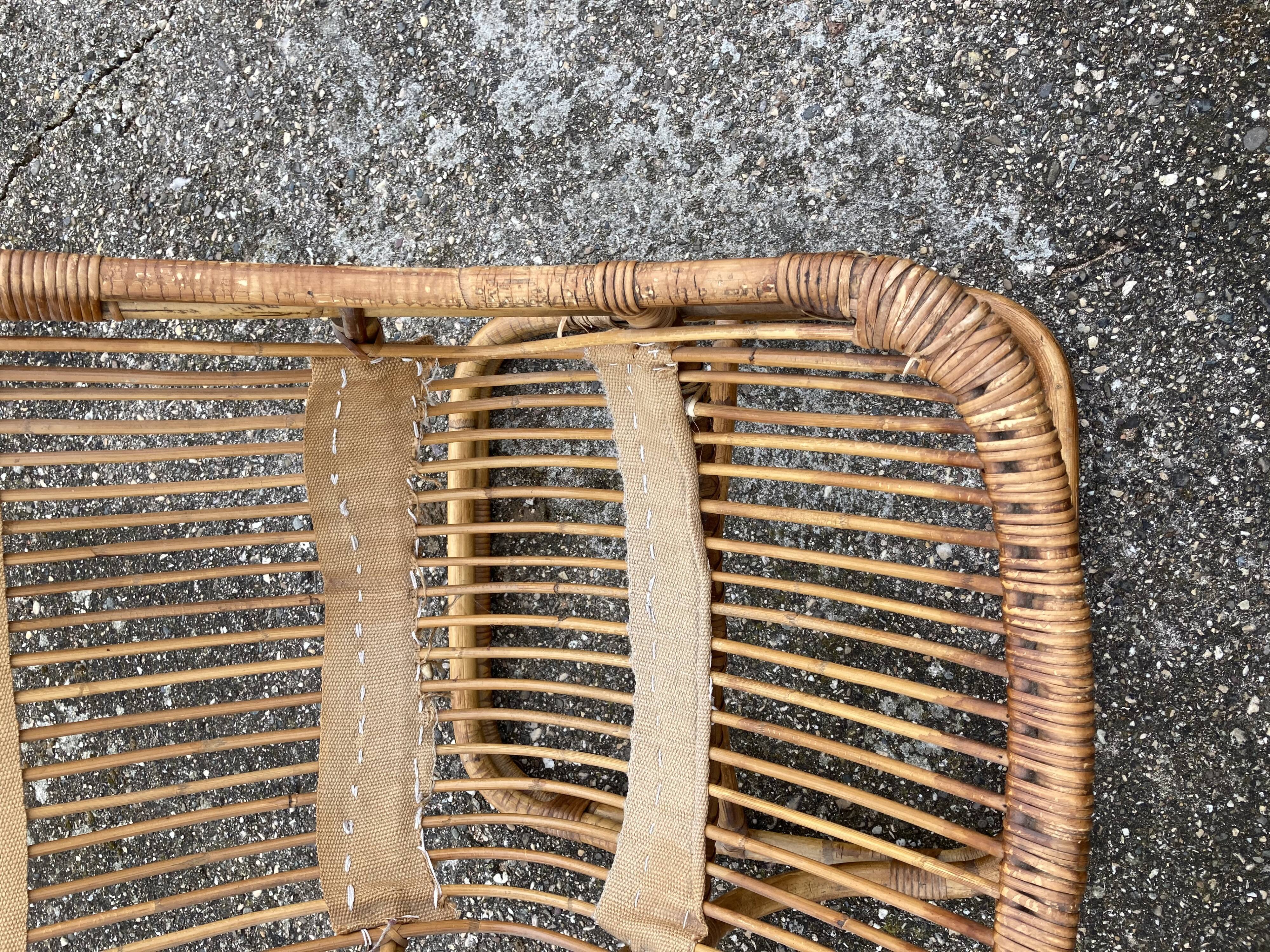 Large rattan chair back