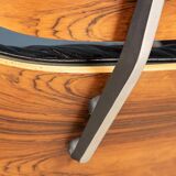 Eames lounge chair in black leather, around 1980