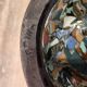 Rare diabolo vase by Jean Gerbino, Vallauris, 15 cm, mixed earth mosaic.