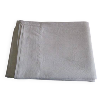 Antique cotton sheet: 330x240cm with openwork embroidery
