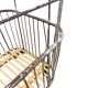Vintage French Metal Bakery Cart long– Industrial Bread Trolley – Rolling L