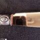 Set of 7 old cheese knives, Solingen brand, in VM800 silver and vermeil