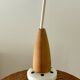 Suspension fleur osier vintage