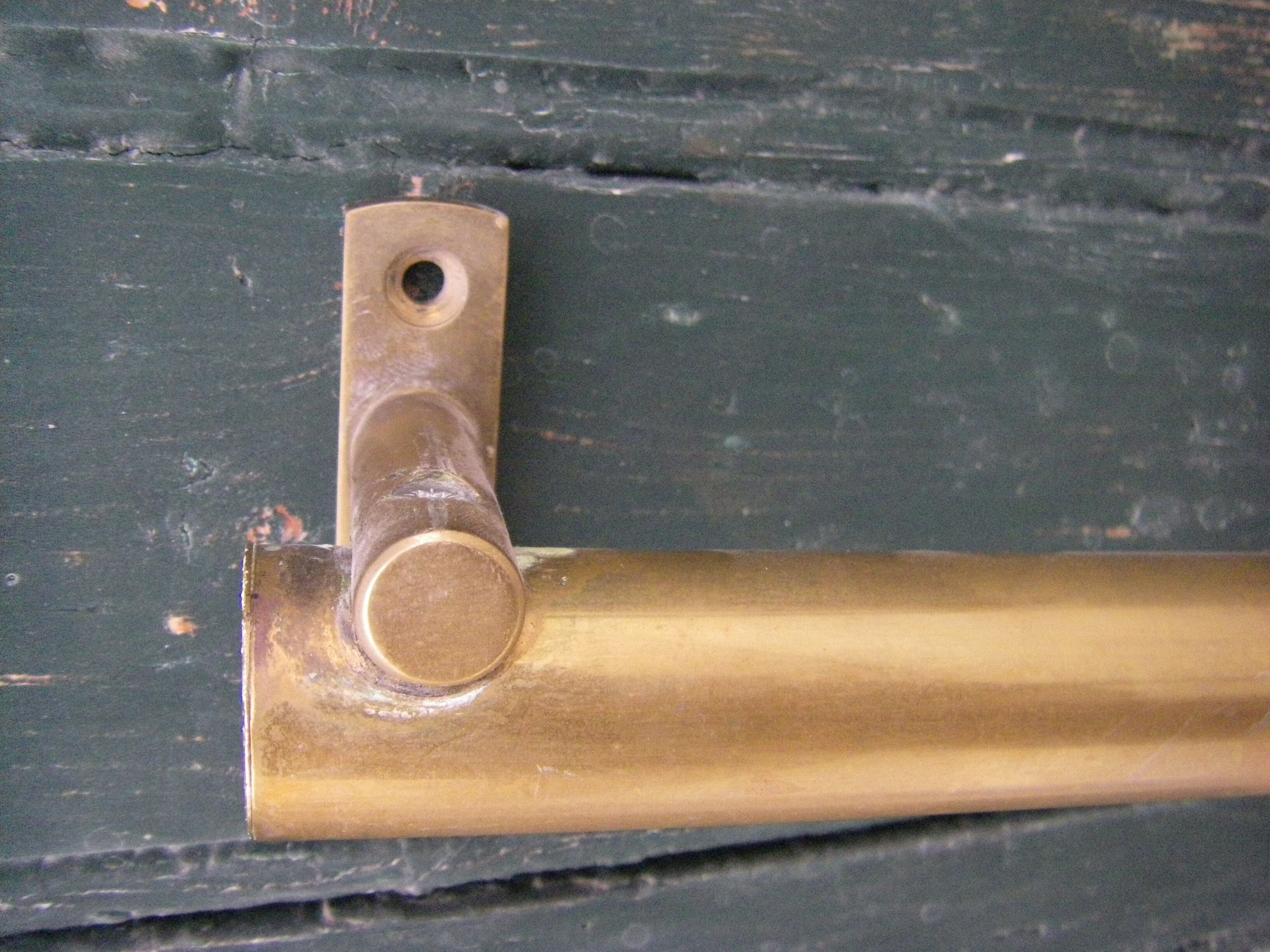 Vintage brass handrail