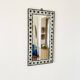 Ceramic and wrought iron mirror 1950