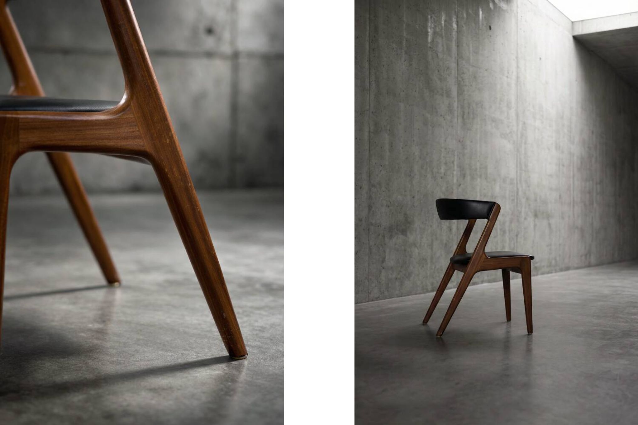 Mid-Century Danish Modern Teak Office Chair Model Fire by Kai Kristiansen