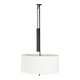 Lampe à pendentif en métal noir avec contrepoids du milieu du siècle autrichien par J.T. Kalmar