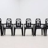 Set of 6 Boston Chairs by Pierre Paulin for Henry Massonnet France 1980s