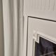 Glass display cabinet with drawer