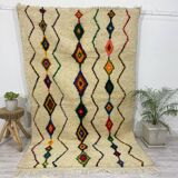 Handmade Moroccan Berber carpet 244 X 146 CM