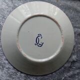 Decorative plate in 18th century Saint Clement earthenware with revolutionary decoration