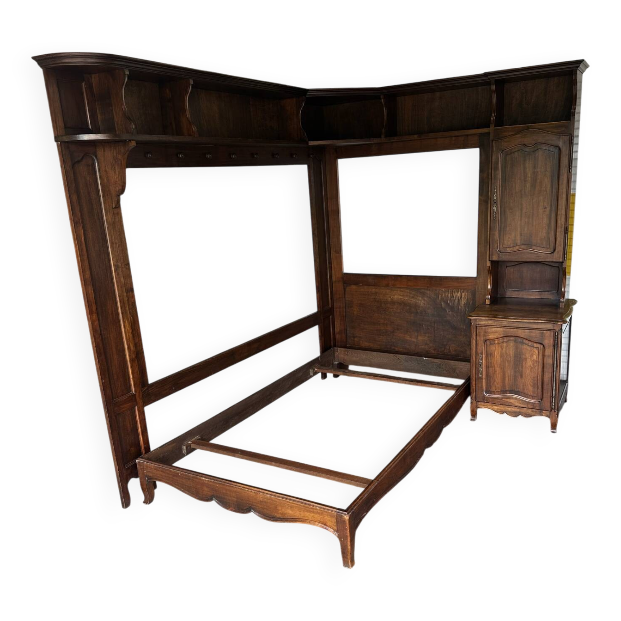 Solid wood bookshelf - French work from the 1950s
