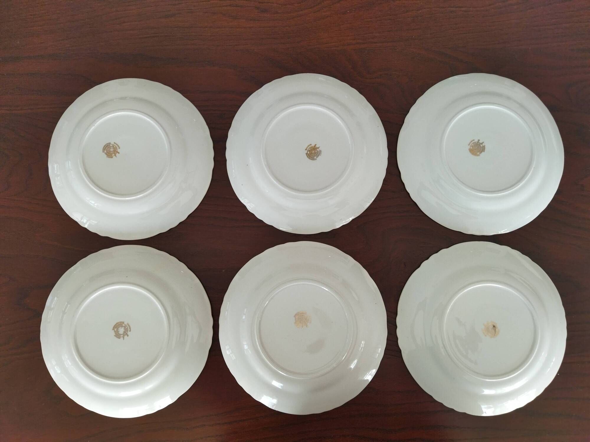 Set of 12 flat plates Orchies Nord "Callisto"