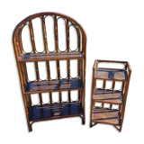 2 vintage rattan furniture