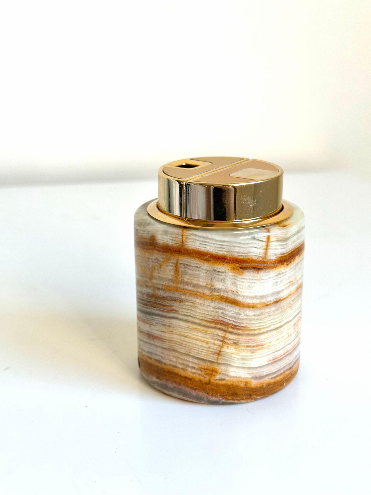 Vintage SAROME Japan Marble Onyx Table Lighter