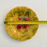 Barbotines: Ceramic dessert service from Sarreguemines.