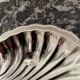 Shell-shaped metal butter dish