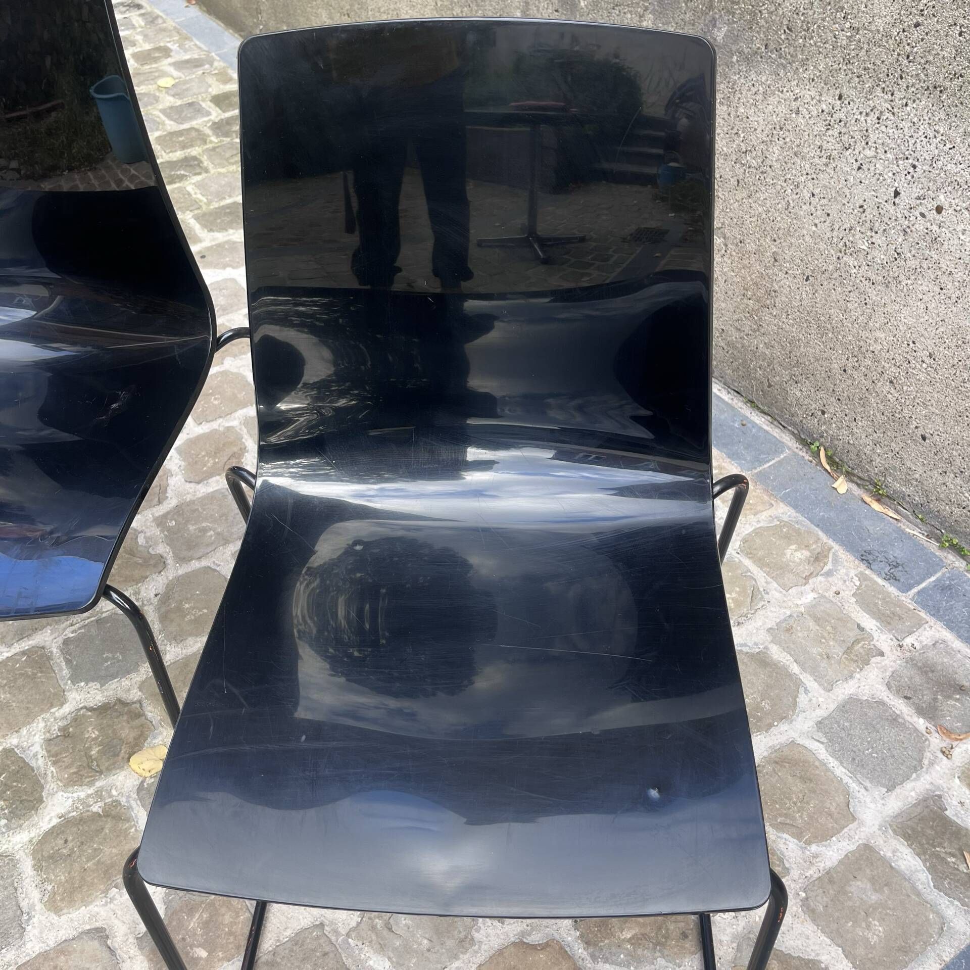 2 polycarbonate chairs 1980