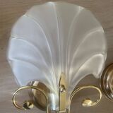 Pair of vintage shell wall lights