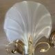 Pair of vintage shell wall lights