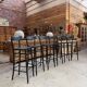 Suite de 6 tabourets de bar
