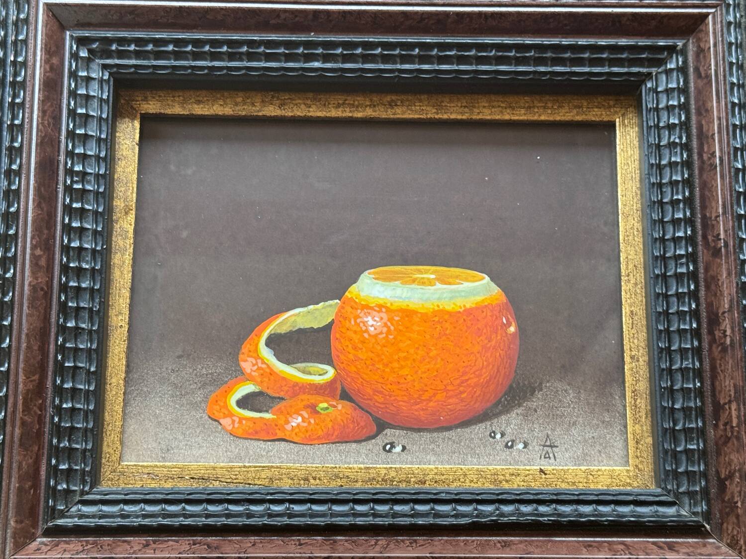 « Orange » par André Doroguine - Gouache - École de St Petersbourg
