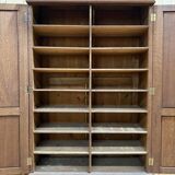 Armoire formant cartonnier en chêne massif 1900