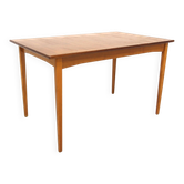 Table de salle à manger scandinave "portefeuille" en teck, Suède, 1960