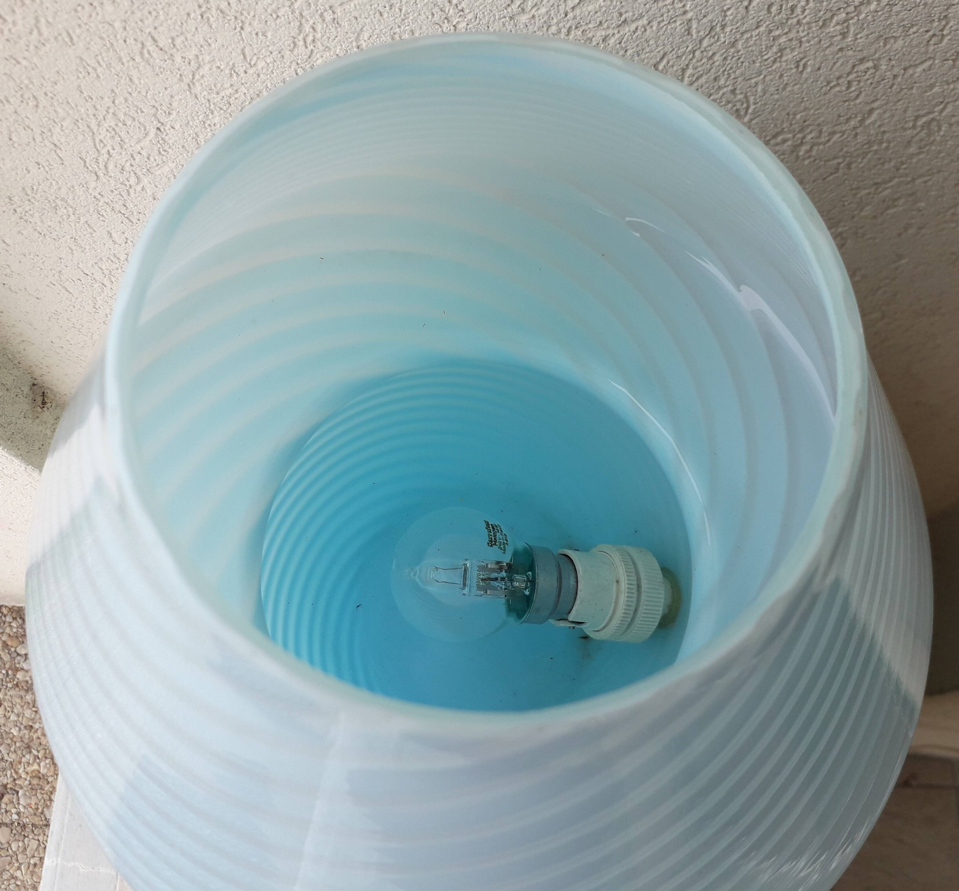 Murano glass lamp Vetri mushroom shape
