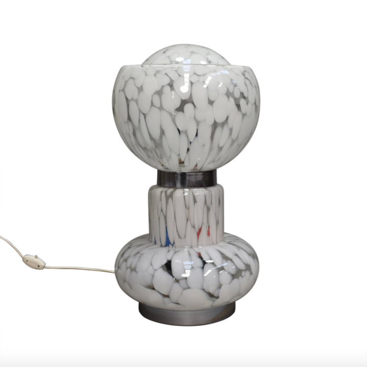Murano Italy glass desk lamp 1970