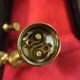 2 vintage plexiglass cornet wall lights 1970