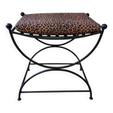 Vintage wrought iron stool