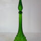 Carafe bottle in green glass bubbles Empoli 60s