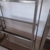Artelano smoked glass and steel shelf