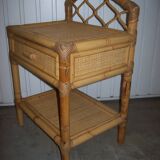 Rattan bedside