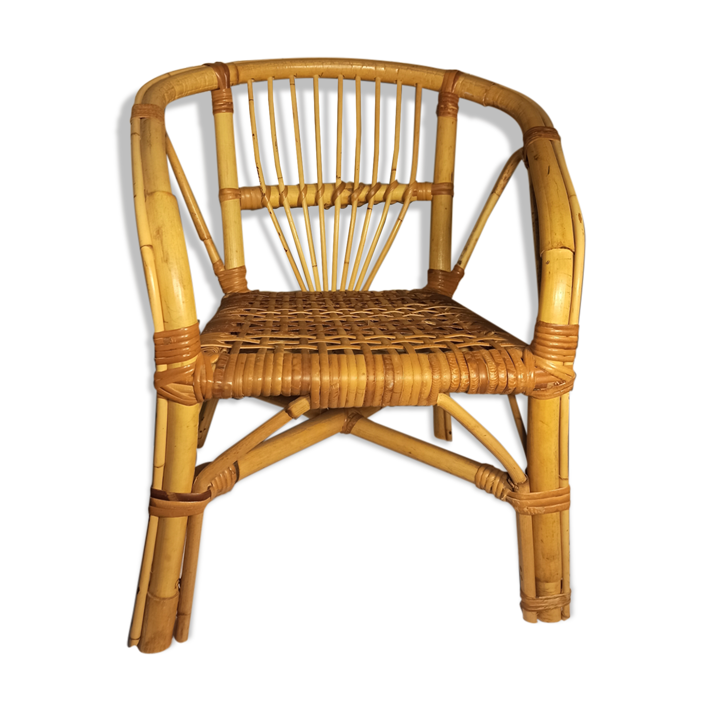 Fauteuil rotin enfant