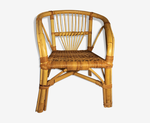 Fauteuil rotin enfant