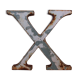 Old sign letter X