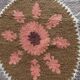 Vintage hand-embroidered tablecloth 126x140 cm
