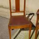 Matching set of 1 bridge armchair and 2 Art Deco chairs.