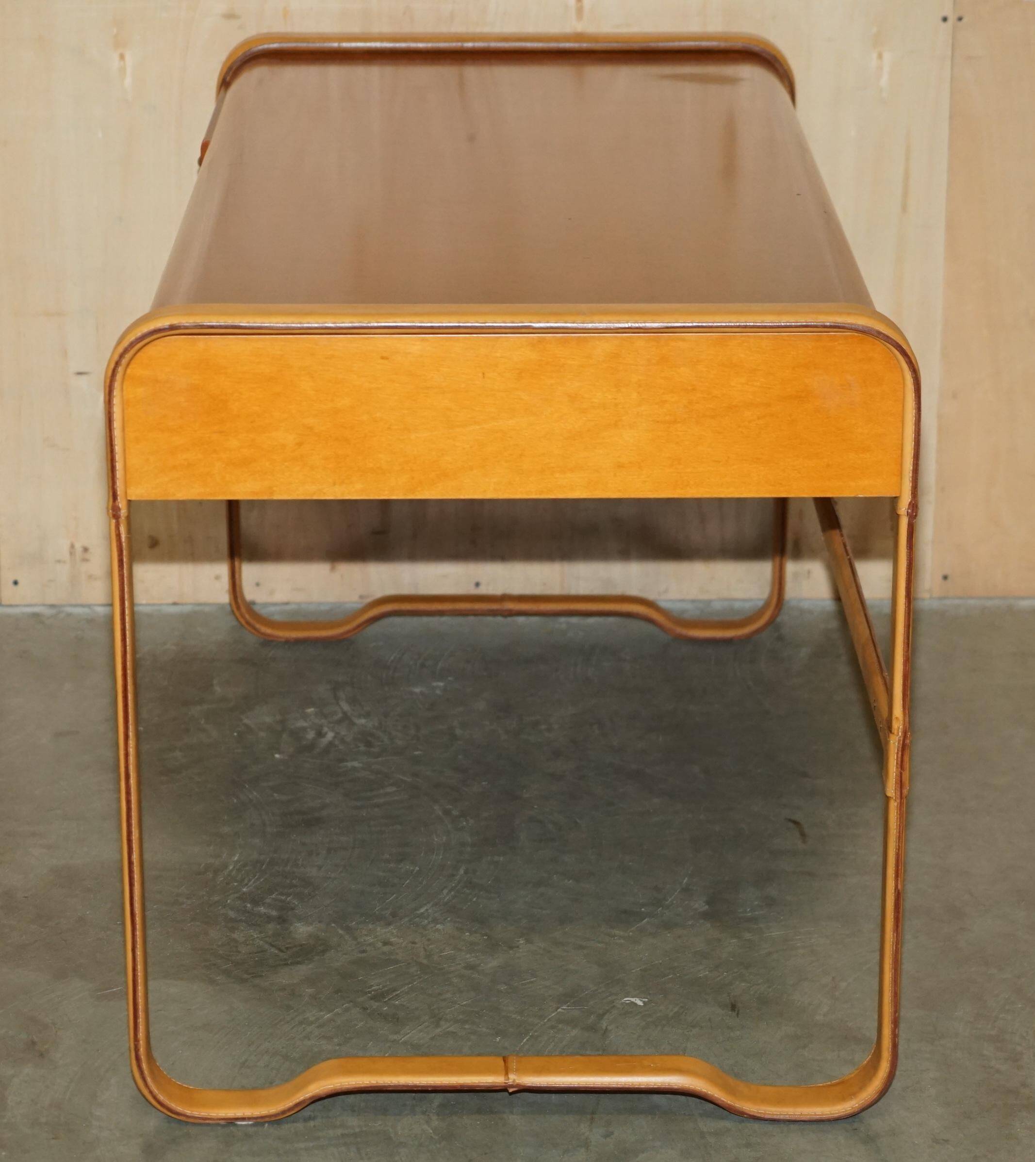 Desk signed by Ralph Lauren in leather and maple.