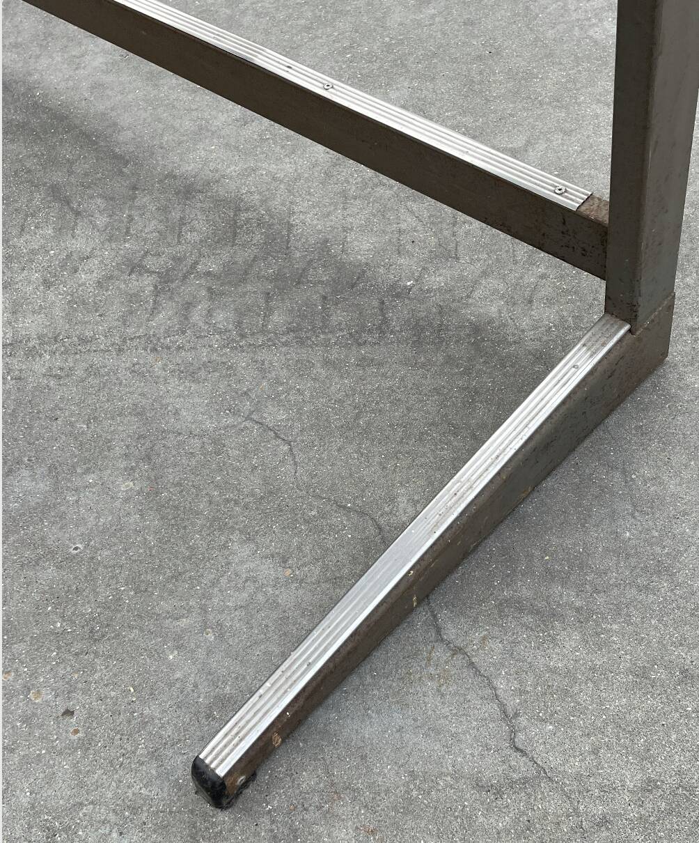 XXL industrial desk, minimalist design from the 50s