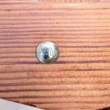 Pair of solid pine folding chairs - Editions DEJOU