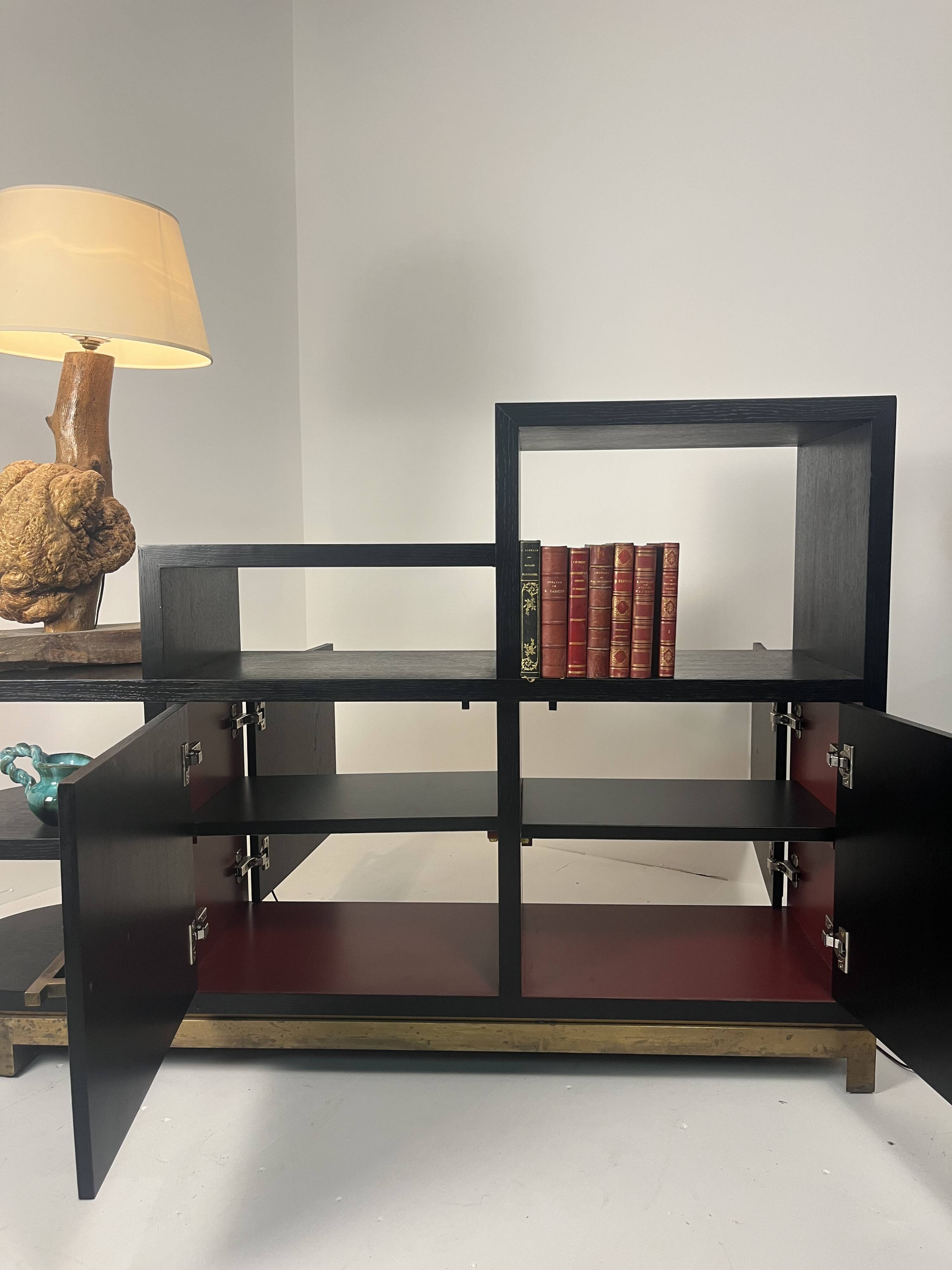 Meuble buffet asymétrique des années 1990