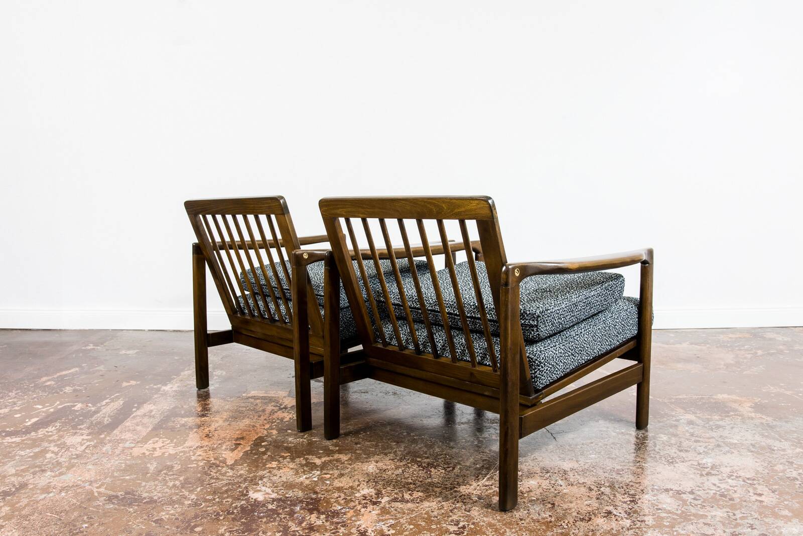 Mid Century Armchairs By Zenon Bączyk, 1960's, Set Of 2