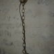 Old suspension in opaline and brass