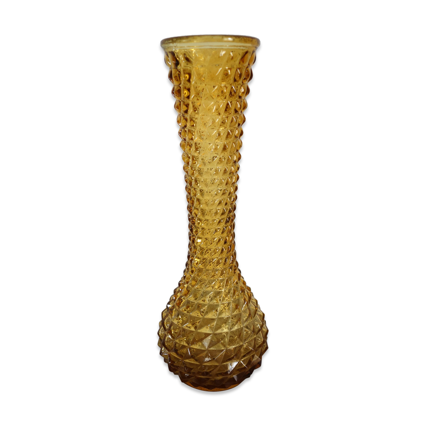 Italian bubble vase Empoli glass
