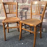 Paire de chaises bistrot vintage